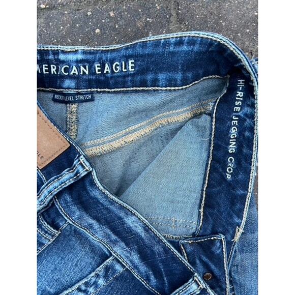 American Eagle high rise jegging crop jeans size 6x26 - Picture 3 of 4